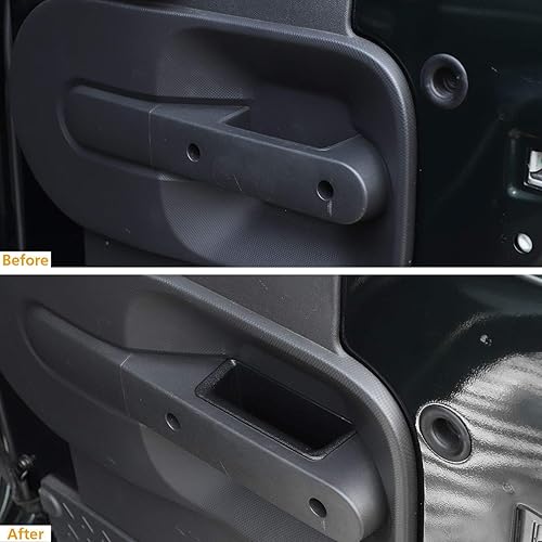 Miniatura 7 de JeCar Organizador de bandeja de almacenamiento para manija de puerta para Jeep Wrangler JK JKU 2007-2010