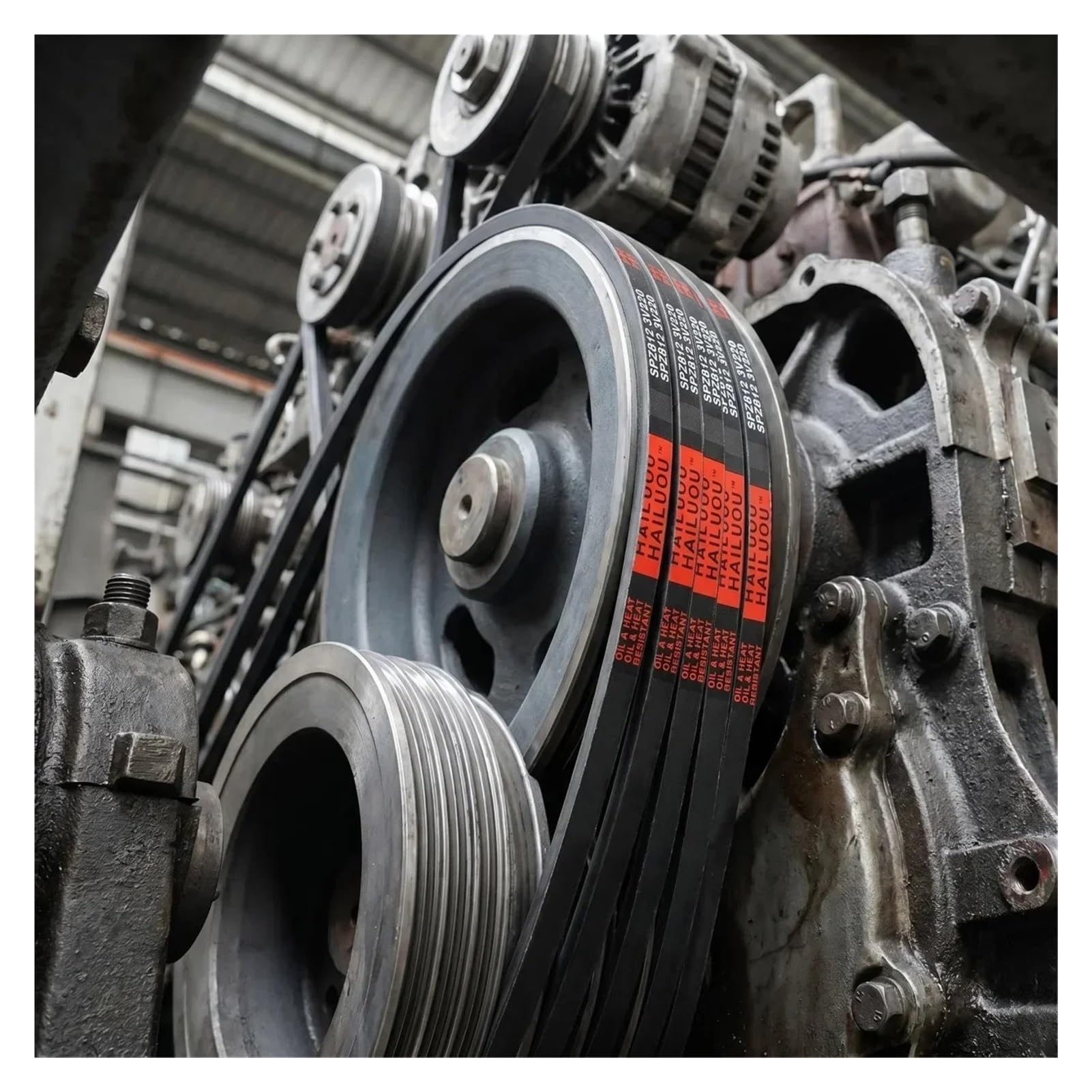 1/2/5pc Drive Belt | SPZ 1850~2020LW Rubber V Belt 9.7x8mm(SPZ 2020LW,1pcs-HAILUOU)