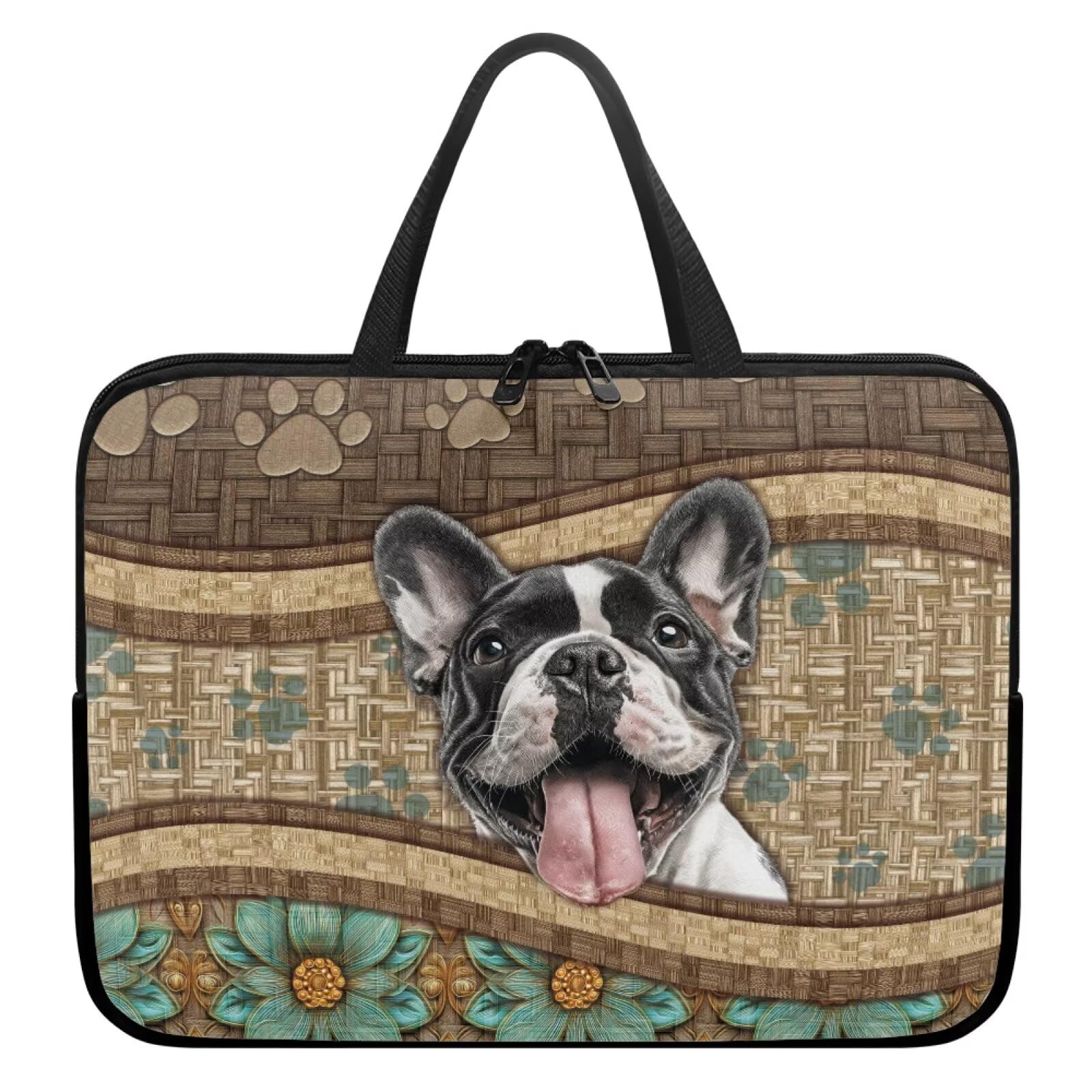 Housse ordinateur portable antichoc et imperméable à motif bouledogue - 7