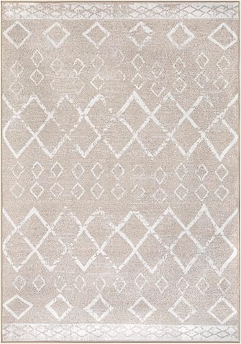 Miniatura 46 de Antep Rugs - Alfombras antideslizantes de 3 x 5 pies (antideslizante) con parte trasera de goma, de estilo antiguo, bohemio, marroquí y con pelo