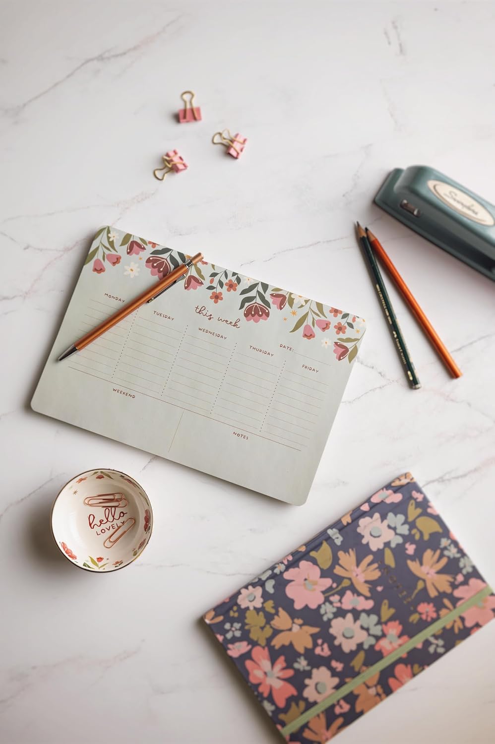 Karma Tear Off Notepad - 54 Undated Weekly Sheets Daily To Do List, Desk Planner image 3