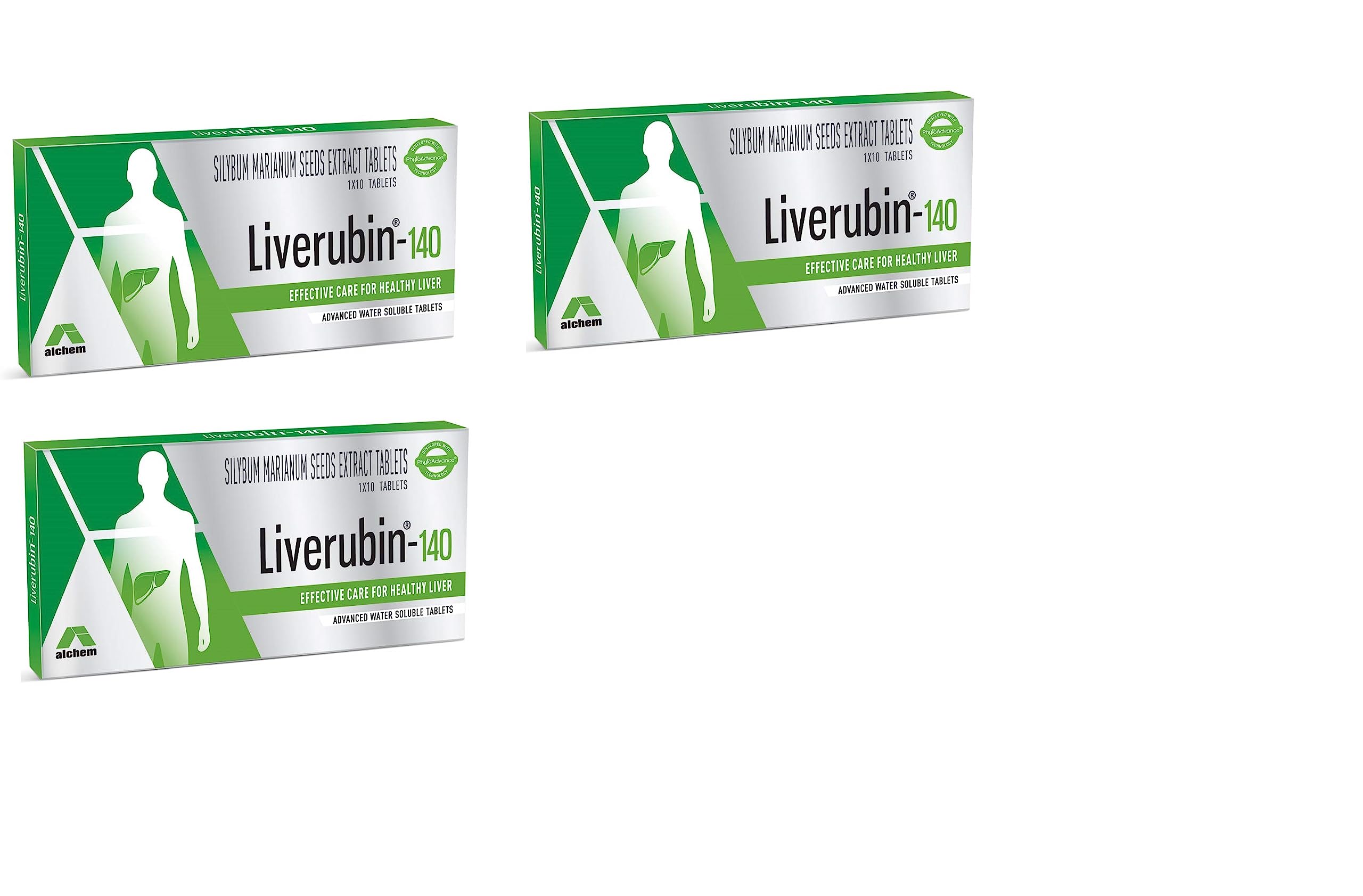 AlchemLife Liverubin® The Natural Hepato Protector-140Mg(Pack of 3)