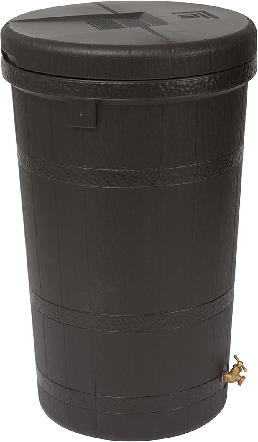 Good Ideas RW-ASPEN50-OAK Wizard Aspen 50 gal Saver- Rain Barrel, Large, Oak