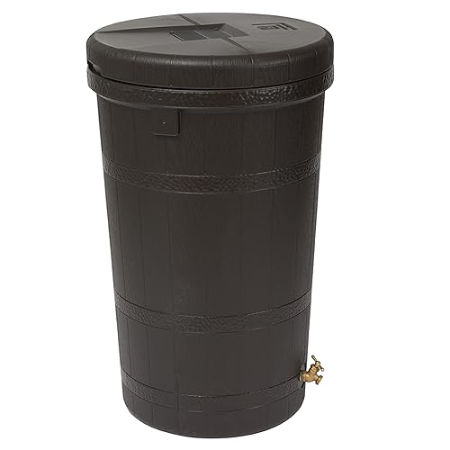 Good Ideas Aspen 50 Gallon Capacity Rain Barrel Water Storage