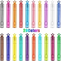 Vista 2 de 200 mini varitas de burbujas de estrellas de 20 colores, juguetes de recuerdo de fiesta para niños, hora del baño, regalos de verano al aire libre