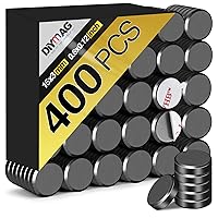 Vista 11 de DIYMAG Imanes Fuertes 140 Piezas 0.6x0.12 Pulgadas Imán de Nevera Refrigerador para Manualidades con Respaldo Adhesivo Magnético Pequeño Botón Negro