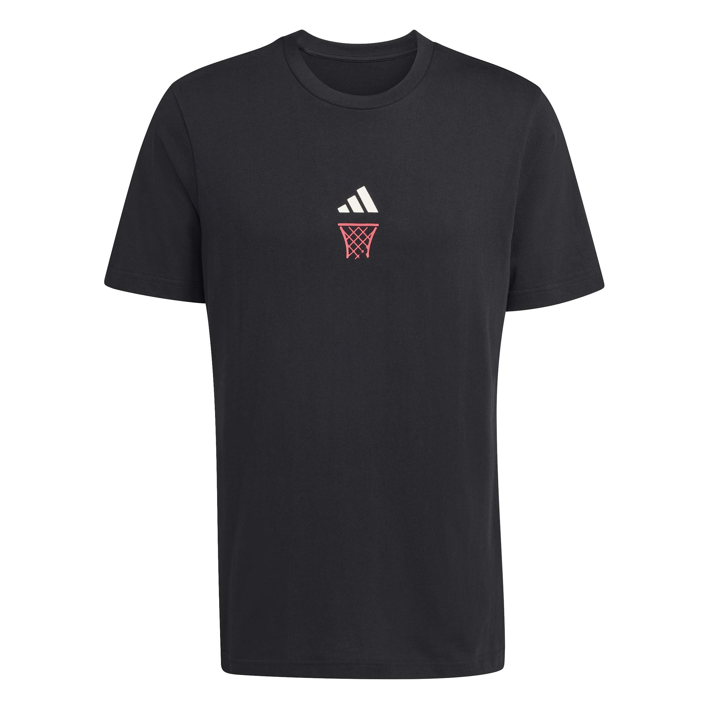 adidas Men's ANX Hoop Graphic T-Shirt, Black, M