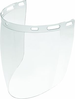 Gateway Safety 675 Venom Cylindrical Molded Contemporary Replacement Headgear Visor, Clear Lens, 9