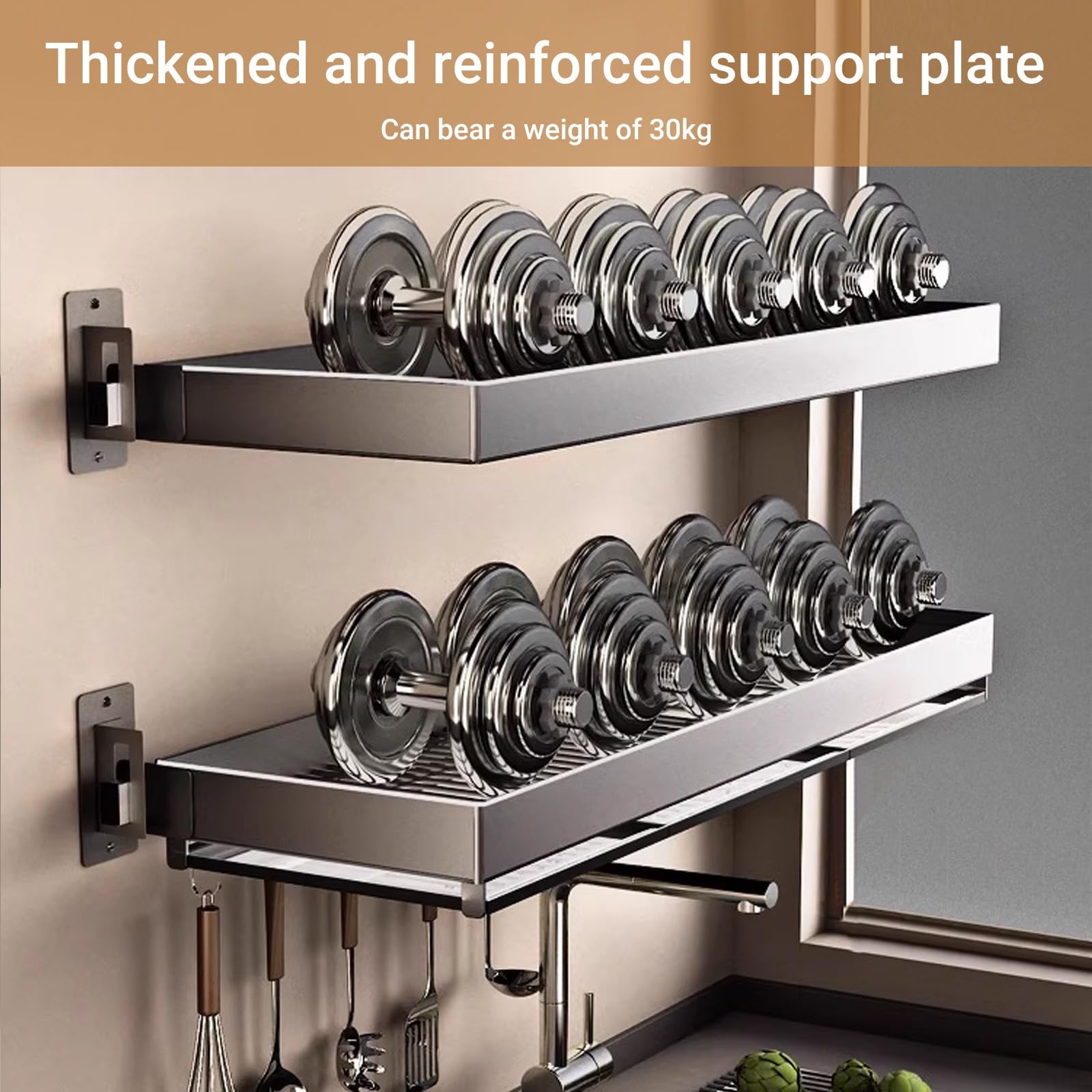 Escurridor de platos para colgar sobre el fregadero, estante colgante de acero inoxidable para platos, vasos y cubiertos, almacenamiento multifuncional que ahorra espacio, diseño de 60 cm