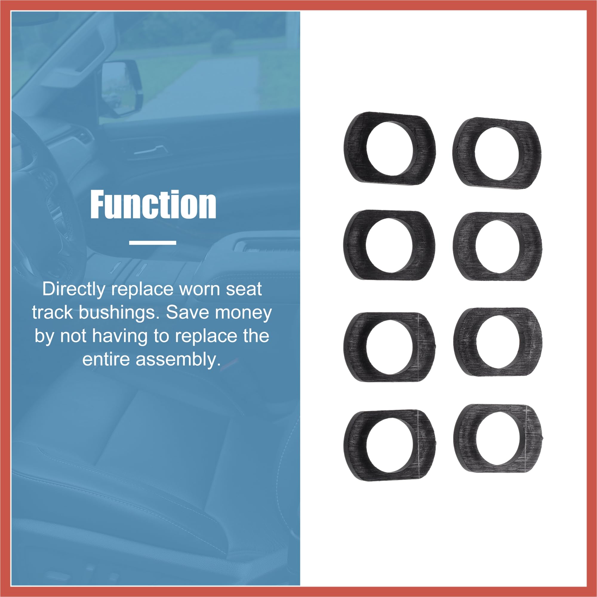 ACROPIX 8pcs Power Seat Track Repair Kit Seat Track Bushings