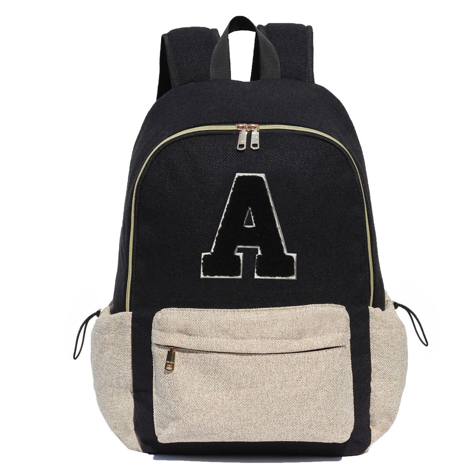 ESVAN Personalized Gifts Backpack Canvas Linen Nylon 17 inch Laptop Bag for Women Casual College