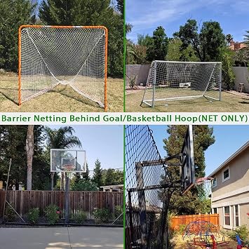 Baseball Softball Backstop Nets, Heavy Duty Sports Netting Barrier Nylon Baseball Netting 10'x10'/10'x20'/10'x30'