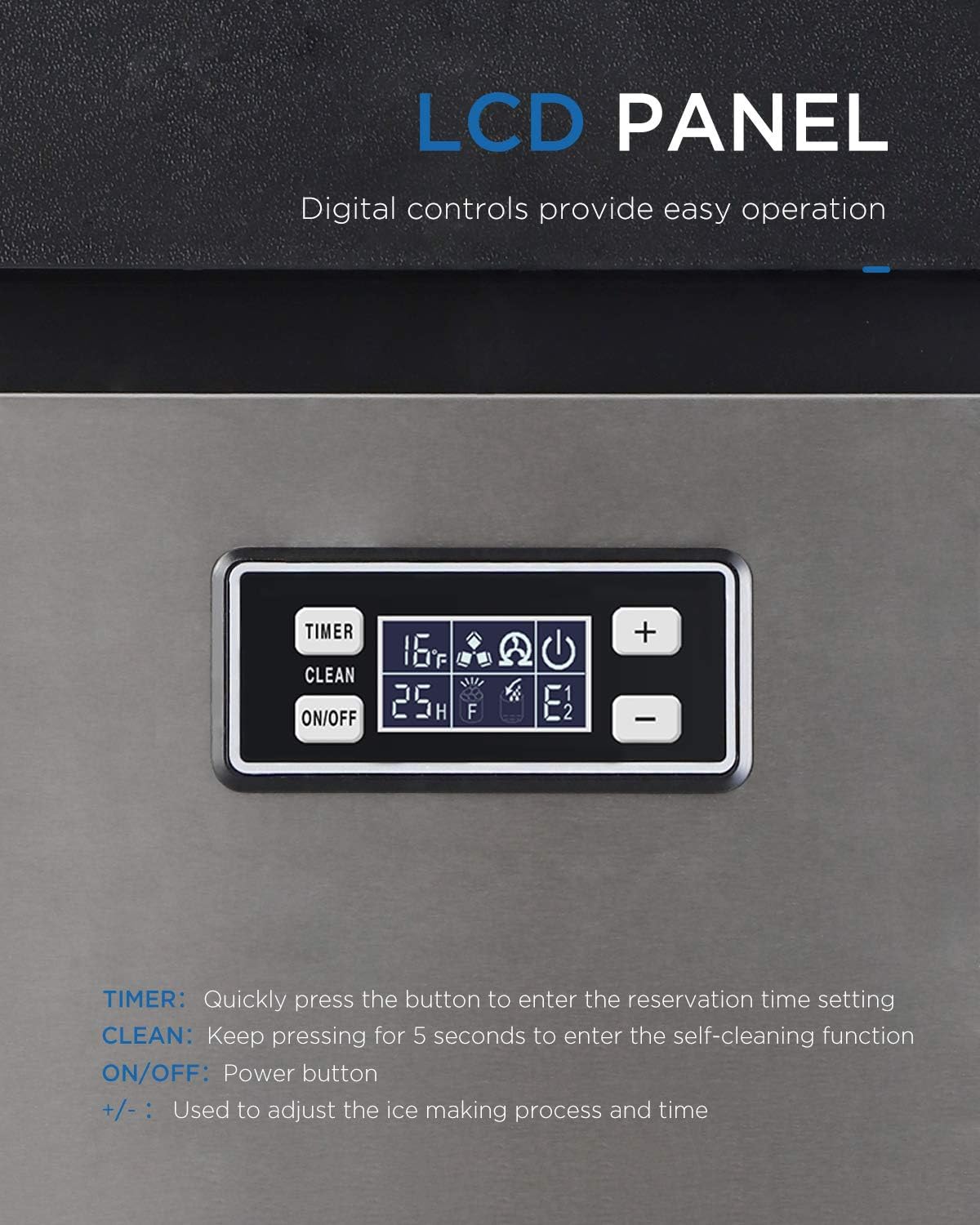 Ice Maker LCD Control Panel