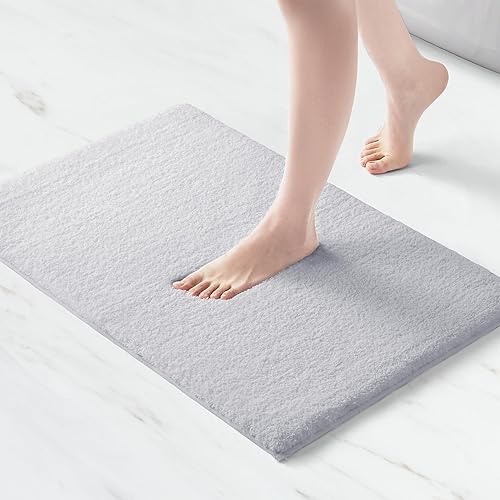 MADISON PARK SIGNATURE Marshmallow - Alfombra de baño antideslizante, de felpa lujosa, absorbente, de secado rápido, diseño de spa, decoración de