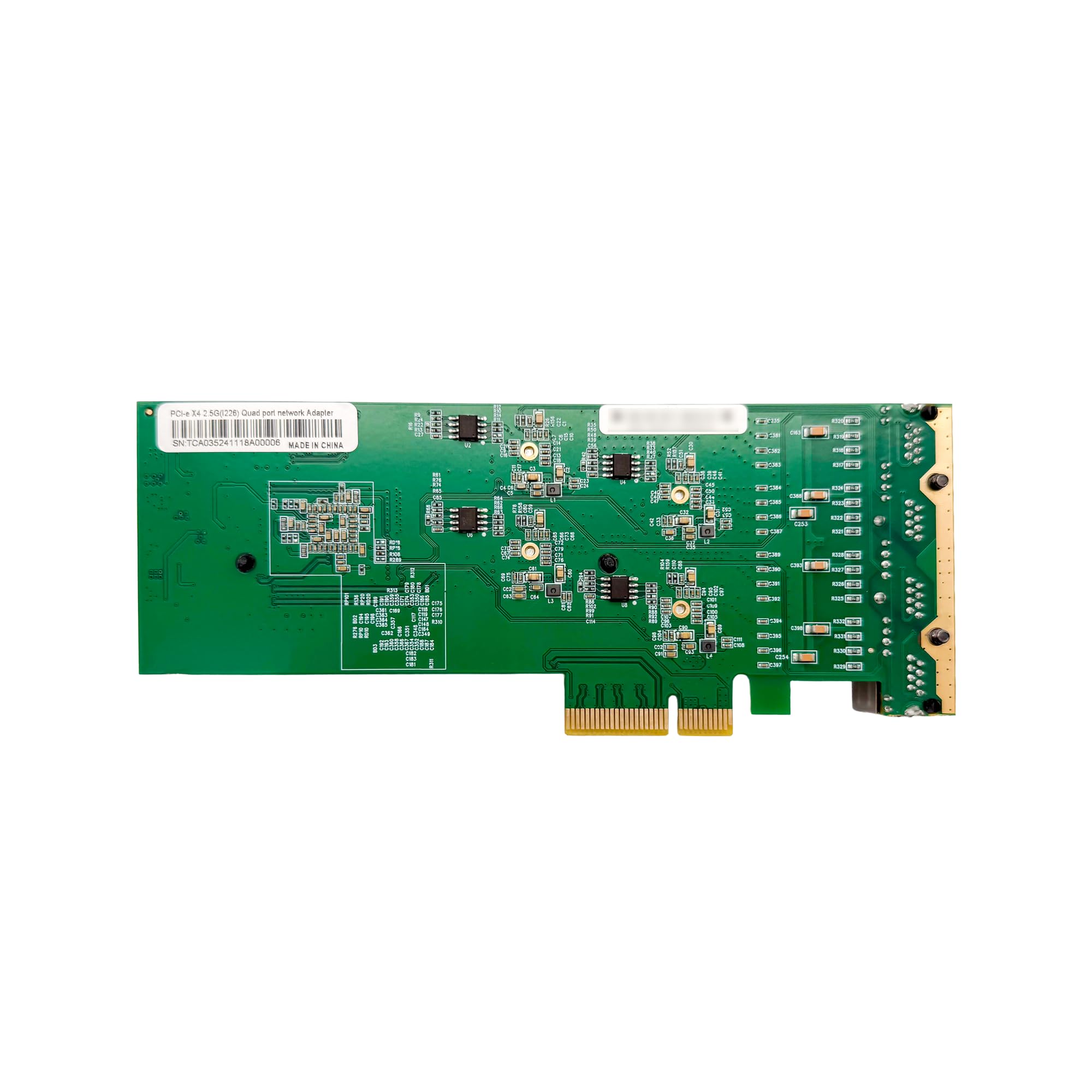 ZimaBoard Scheda di Rete PCIe x4 4 Porte 2.5G Ethernet, Adattatore LAN Quad 2.5GbE con Chipset Intel i226, Supporto PXE e Wake-on-LAN per Server, NAS e Firewall