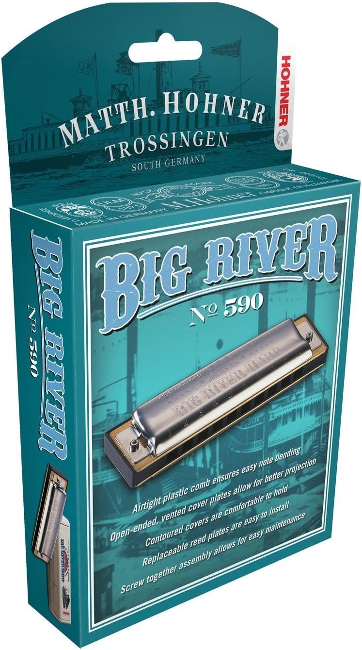 Hohner 590BX Big River Harmonica, Key of D