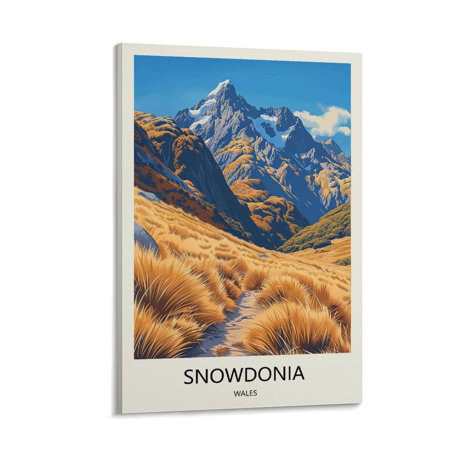 YJNENG Canvas Art Picture Snowdonia Wales Wall Decor Art Painting Posters Modern Family Decorative Poster 16x24inch(40x60cm)