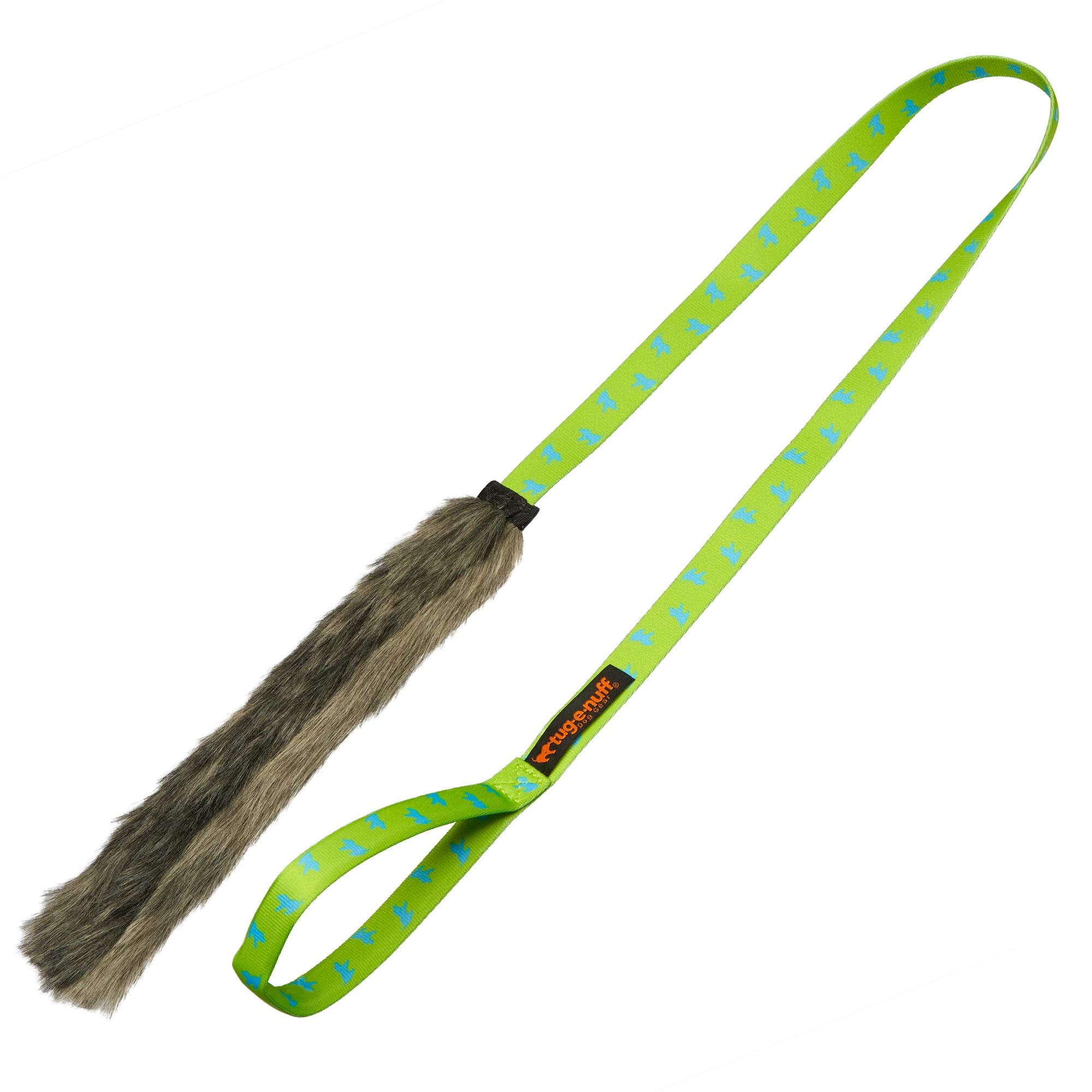 Tug-E-Nuff Durable Dog Tug Toy Chaser with Extra Long Handle | Ideal for Interactive Dog Training and Dogs of all Ages | Made of Faux Fur and Comes in 4 Colours | 47 x 11 inches in Size