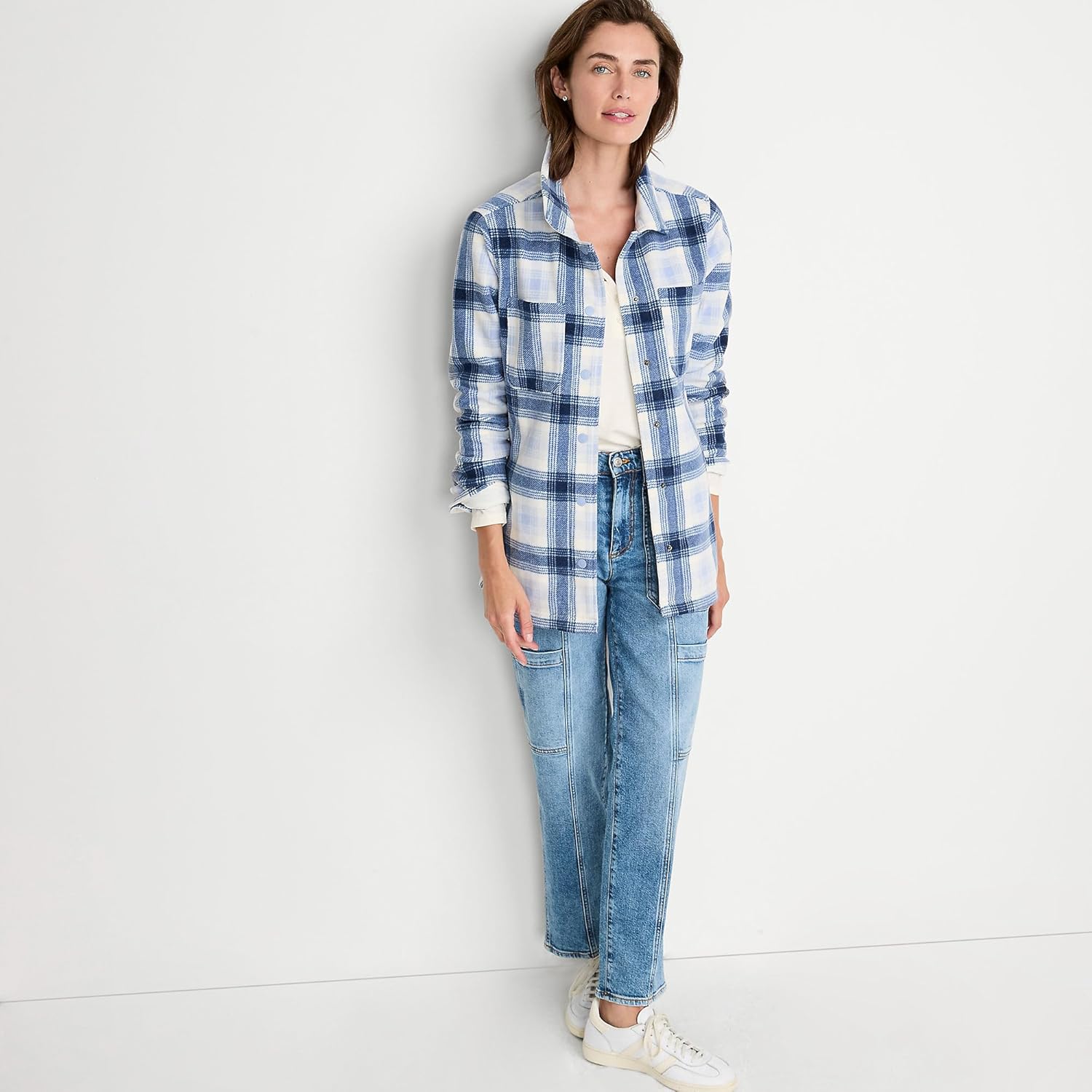 Lands' End Women's Anyweather Fleece Shirt Jacket - Image 4