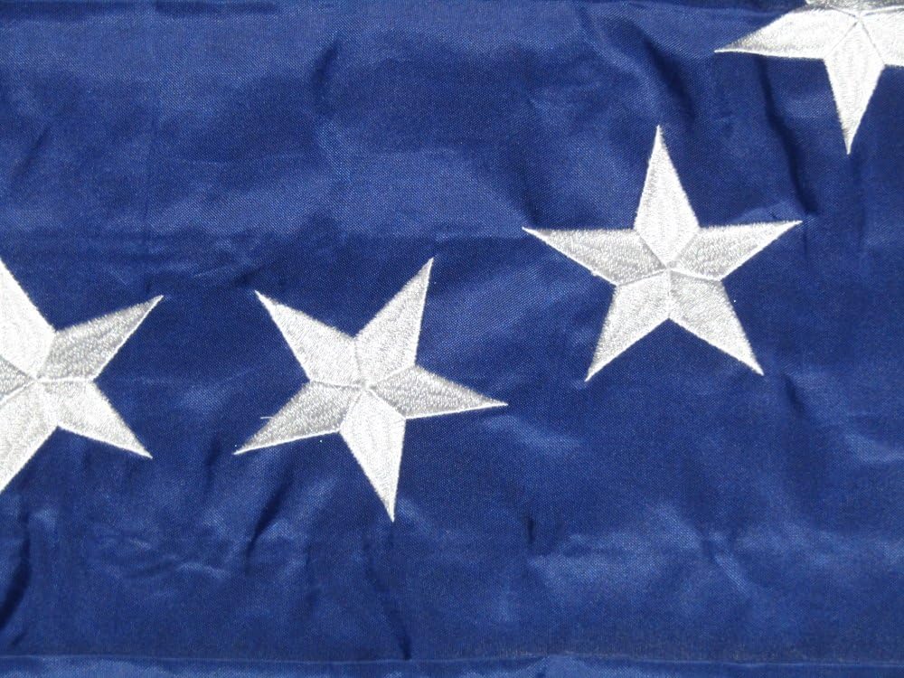 4x6 Embroidered Sewn Betsy Ross 210Denair Solarmax 100% Nylon Flag 4'x6'