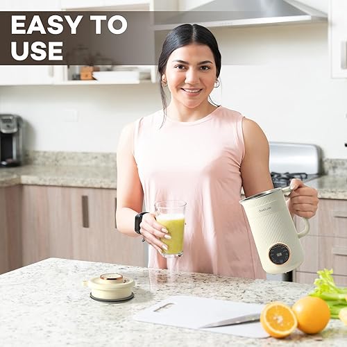 Miniatura 7 de NUEVO Fabricante multifuncional de leche de nueces, licuadora 8 en 1, hace leche de almendras, leche de soja, leche de avena, jugo, agua hervida,