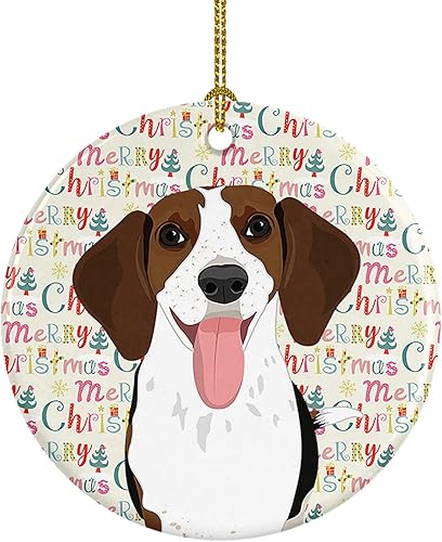 Miniatura 151 de Caroline's Treasures Adorno navideño de husky siberiano en blanco y negro #2 de cerámica para árbol de Navidad, decoración colgante para el hogar,