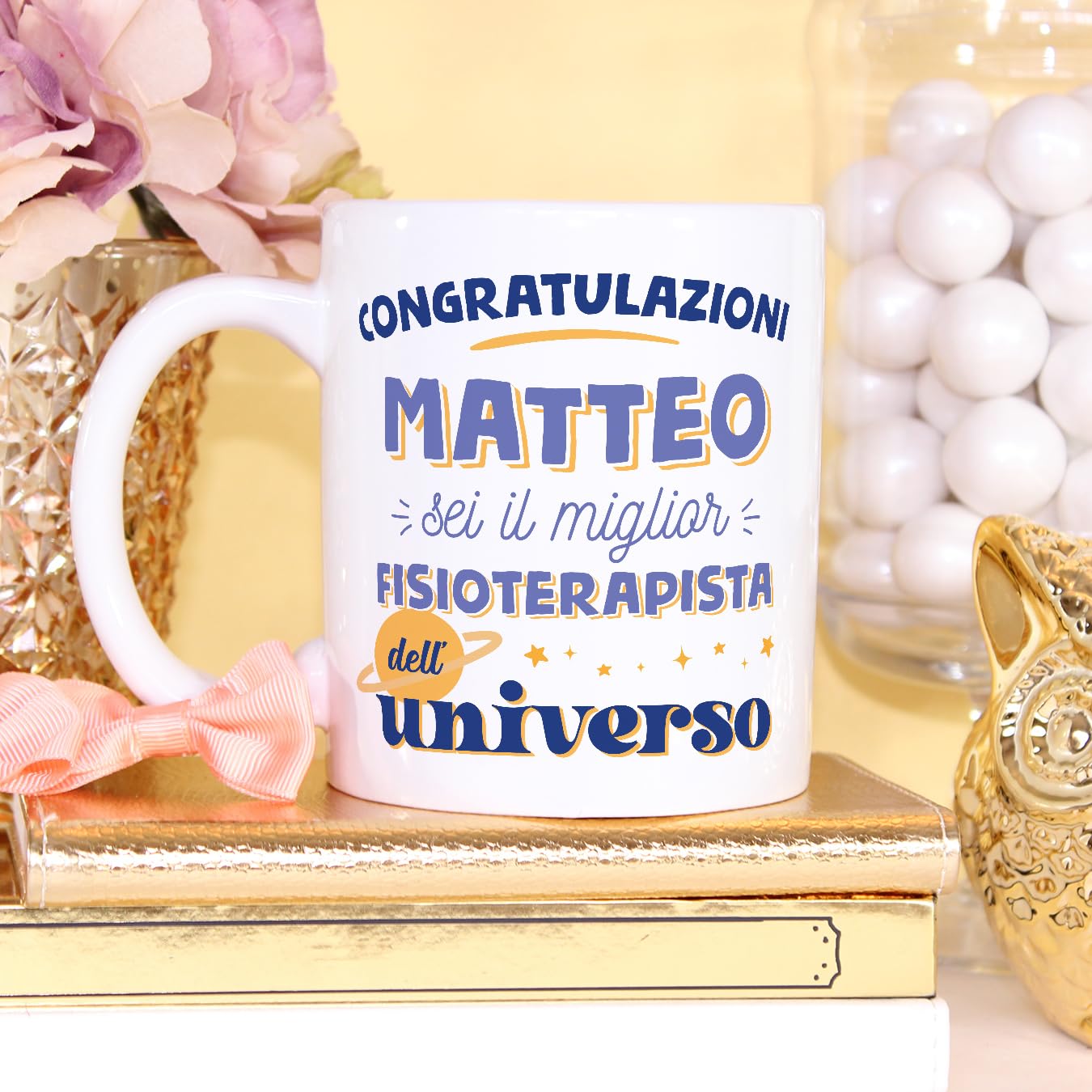 Tazza Personalizzata Per Elettricista 350 Ml, Mugffins, Frase In Spagnolo 'Eres El Mejor Del Mundo', Regalo Originale