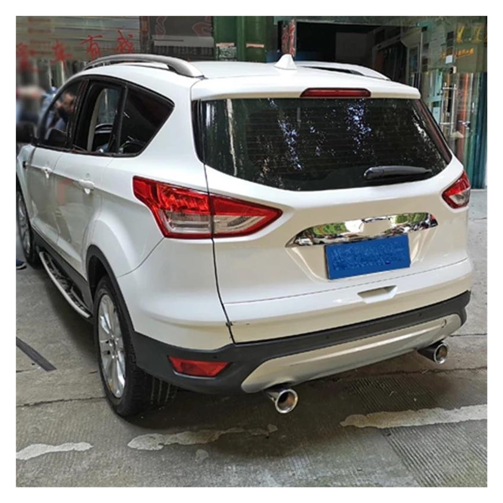 Tubo Escape Coche para Ford para Kuga 2013-2020 2 Piezas Silenciador Tubo Escape Acero Inoxidable Punta De Silenciador Accesorios De Estilo para Coche Tubo Punta Silenciador Escape(1)