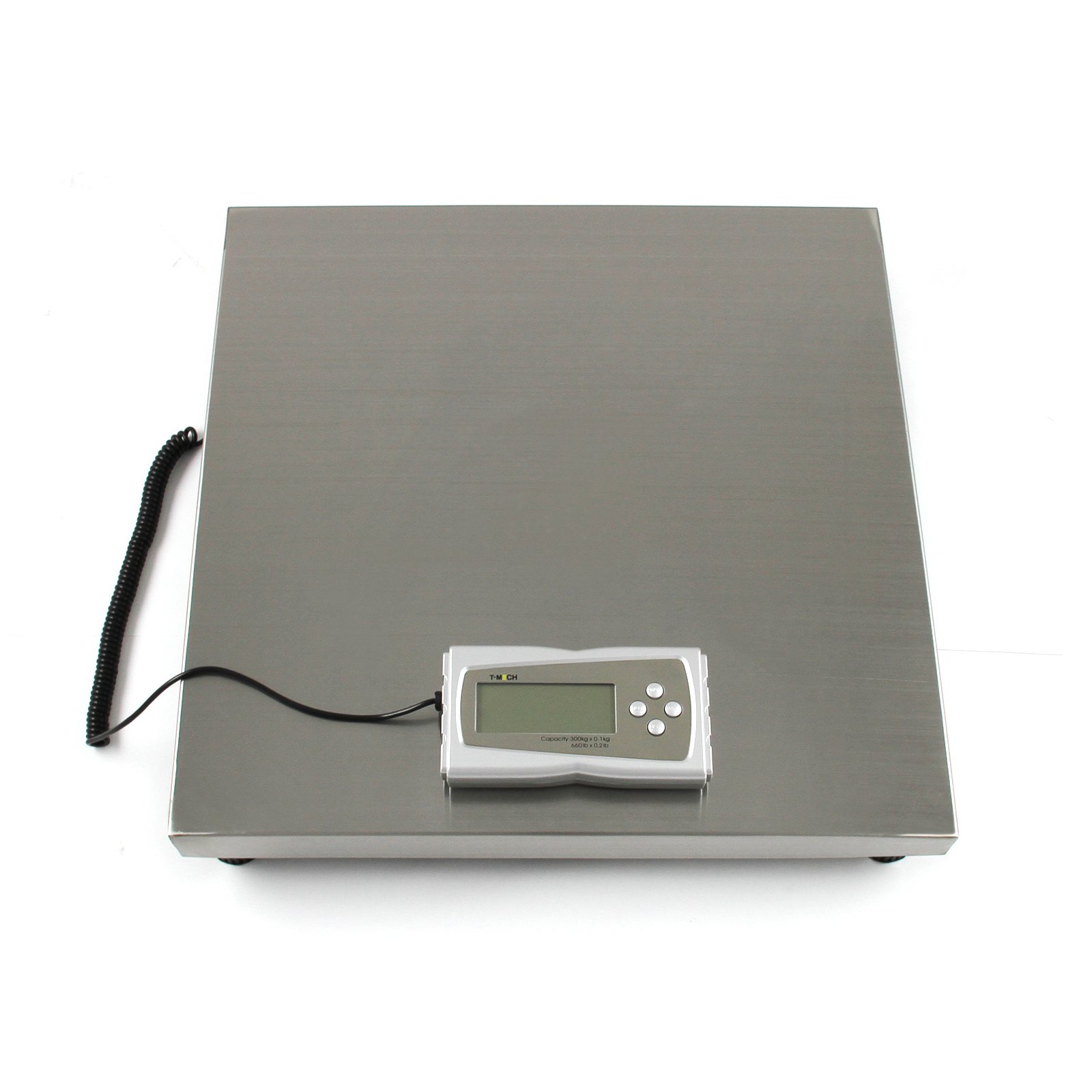 T-Mech - Bilancia Veterinaria 50 x 50cm per Pesare Animali Domestici e da Fattoria 300kg con Display LCD