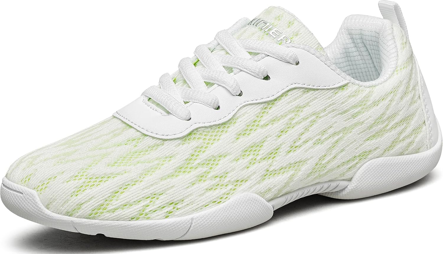 BAXINIER Girls Tennis Shoes Lightweight Lace-Up Kids Sneakers for Cheerleading, Running, Walking (Little Kid/Big Kid)