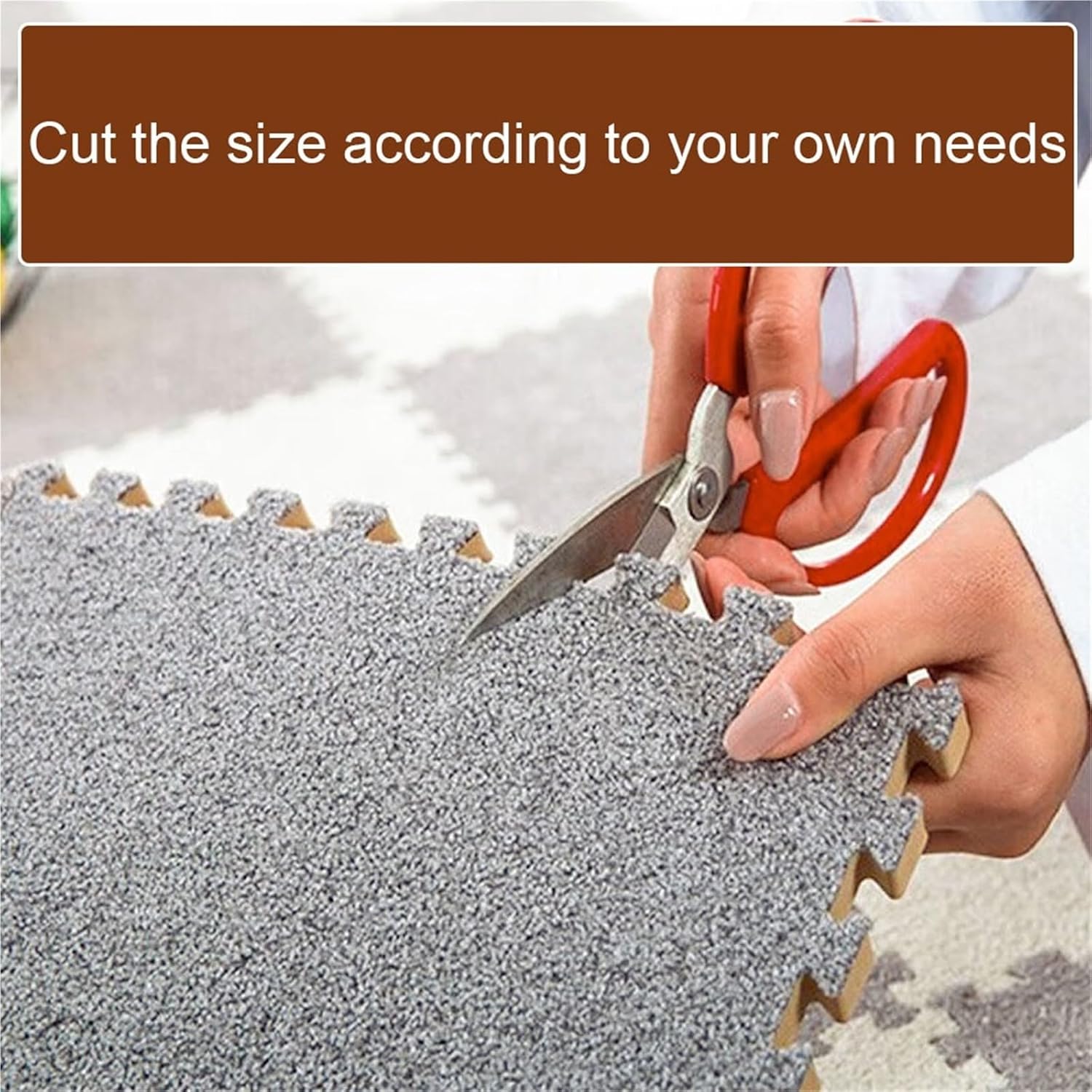 12 X 12 X 0.4 Inch EVA Shaggy Foam Mats, Kids Tiled Puzzle Play Game Mats with Border, Soft Interlocking Carpet Pad, Protective Floor Tiles for Children Girls Room(Purple+Pink,90PCS)