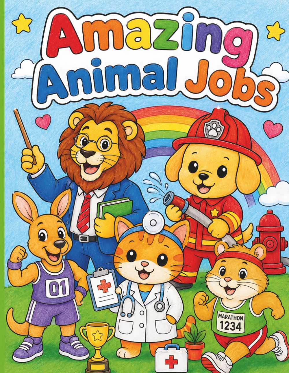Amazing Animal Jobs: Coloring Book of Fun Careers for Kids