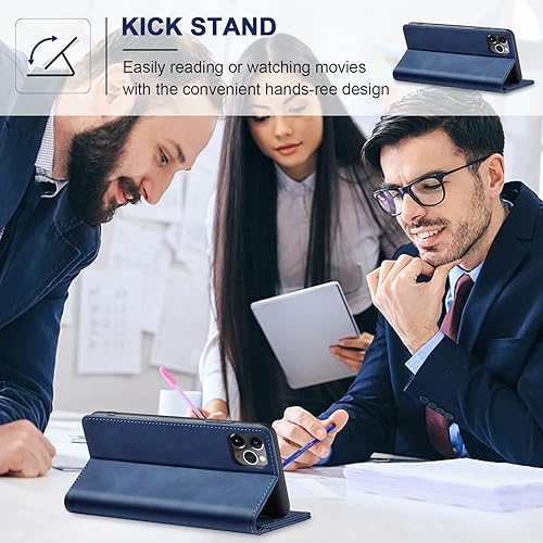 Miniatura 5 de Jasonyu Flip Wallet Case for iPhone 11 Pro Max,Leather Magnetic Folio Cover with Card Holder,Kickstand - TPU Shockproof Durable Protective Phone