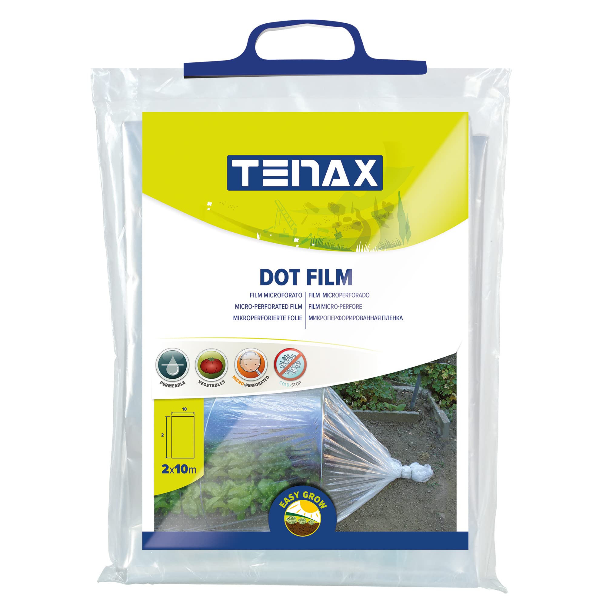 TENAX Dot Film 2,00x10 m Film de Forçage Micro-perforé Transparent Protection Cultures Légumes Plantes Jardin