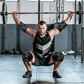 Knee Sleeves (1 Pair), 7mm Compression Knee Braces for Squats,Weightlifting,Powerlifting,Cross Training for Men & Women (X-Large)