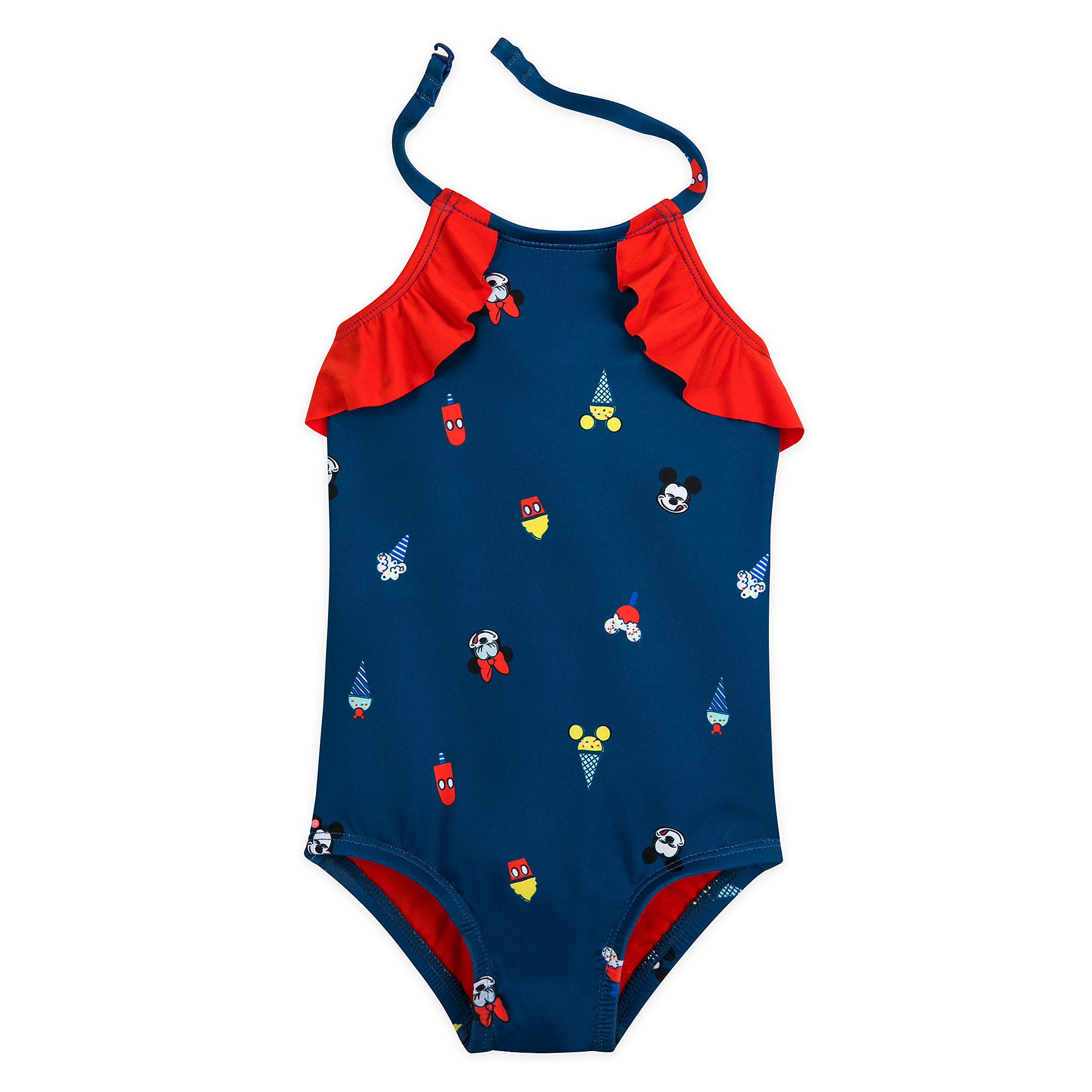 Disney Mickey and Minnie Mouse Summer Fun Swimsuit for Girls, Size 5/6