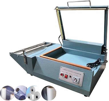 INTSUPERMAI Sealing Machine 110V/1000W, L-type 20x13.8 Poly Bag Sealing Machine, 0-3s Cutting Time, L-Bar Sealer Cutter Packing Machine for Heat Shrink Wrap
