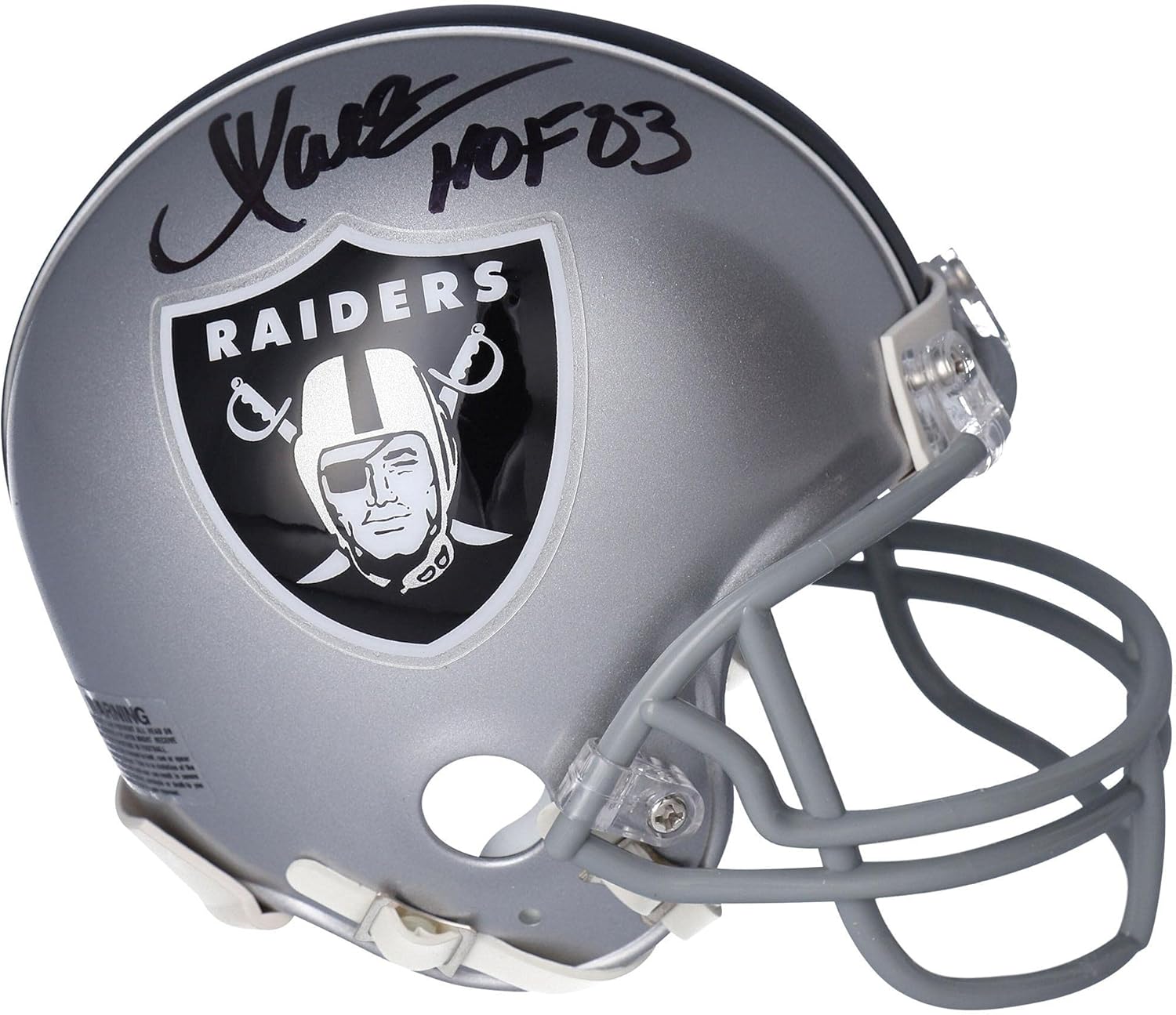 Marcus Allen Oakland Raiders Autographed Riddell VSR4 Mini Helmet with "HOF 03