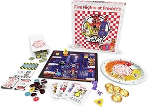 FUNKO GAMES Five Nights at Freddy's Night of Frights - Survival Strategy Board Game Including 4 Original FNAF Character Figures - For 2 to 4 Players Ages 8+