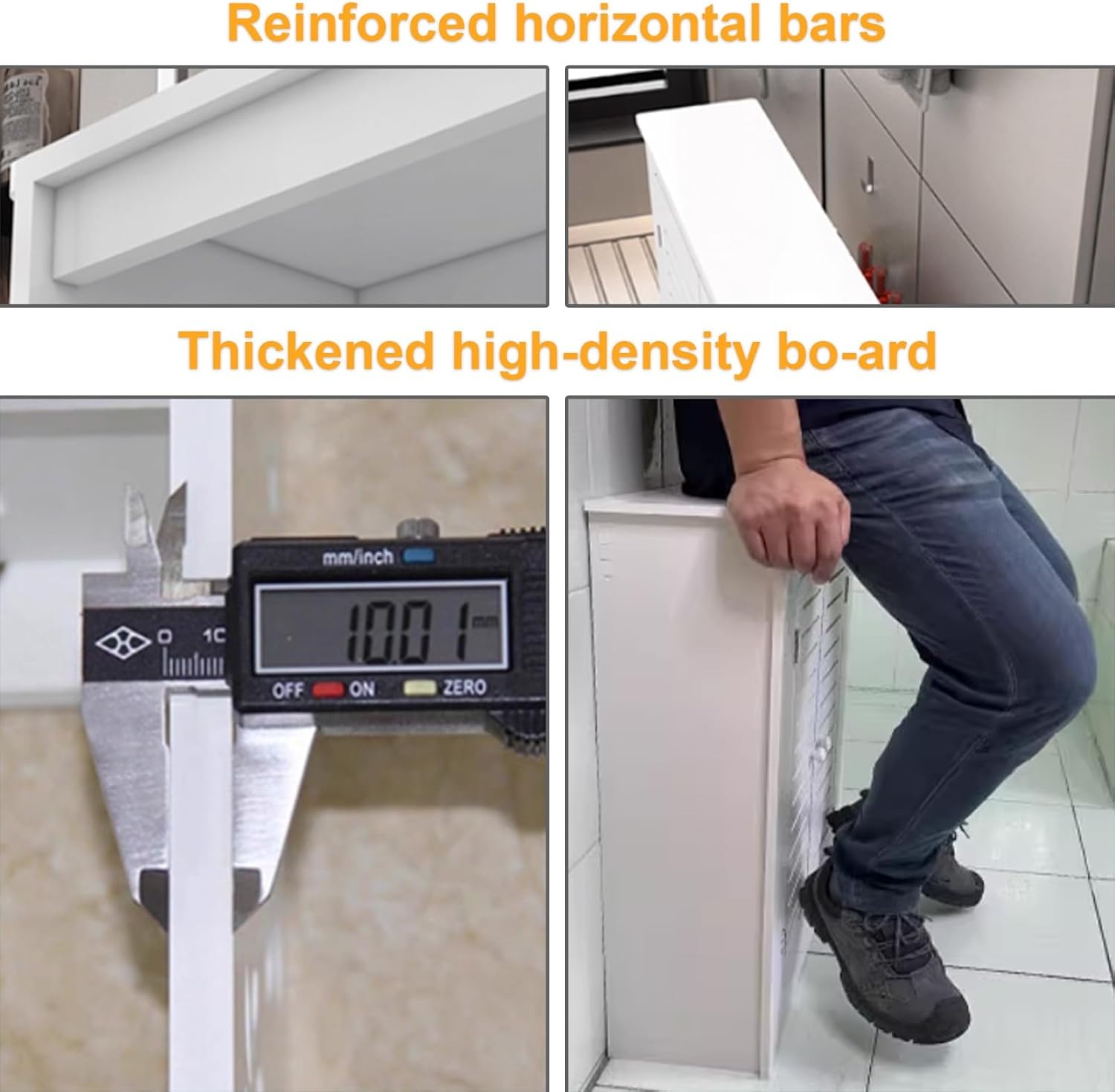 Heating Cabinet Shelf Radiator Covers For Home With Doors， Vented Radiators Cover Modern Slatted Design For Office, Bedroom Hallway(60x80x25cm/23.6x31.4x9.8in)