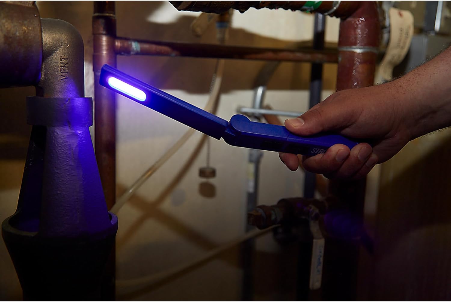 Strongway Dual-Beam Rechargeable LED Flip Worklight, 300 Lumens, 3 Watts