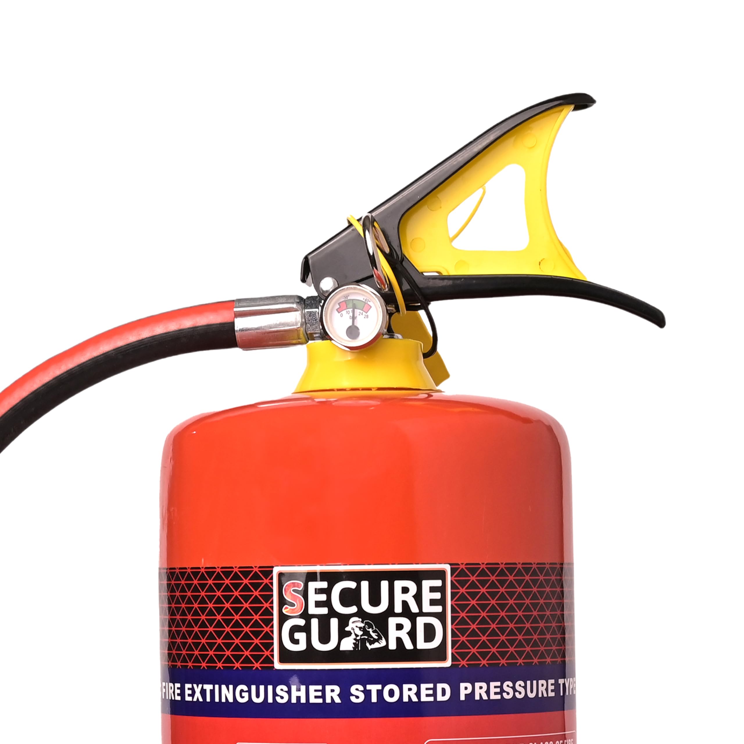 Secure Guard ABC Powder Type 6 Kg Fire Extinguisher Red Premium Fire Extinguisher ISI Mark with Wall Mount Hook and How to use Instruction Manual for Home, Kitchen, Office, School and Industrial Use - Image 3 thumbnail