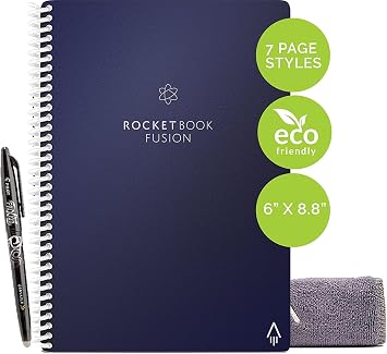 Rocketbook Fusion Parent Note Pad blue