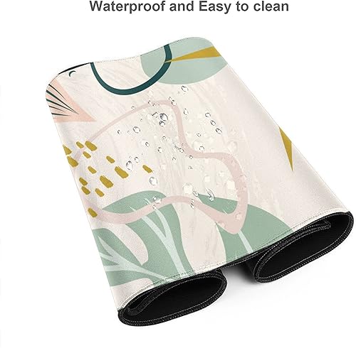 Miniatura 4 de Tapete de escritorio, hojas tropicales, plantas de verano, extendido, para oficina, trabajo y juegos, alfombrilla de mouse para teclado de