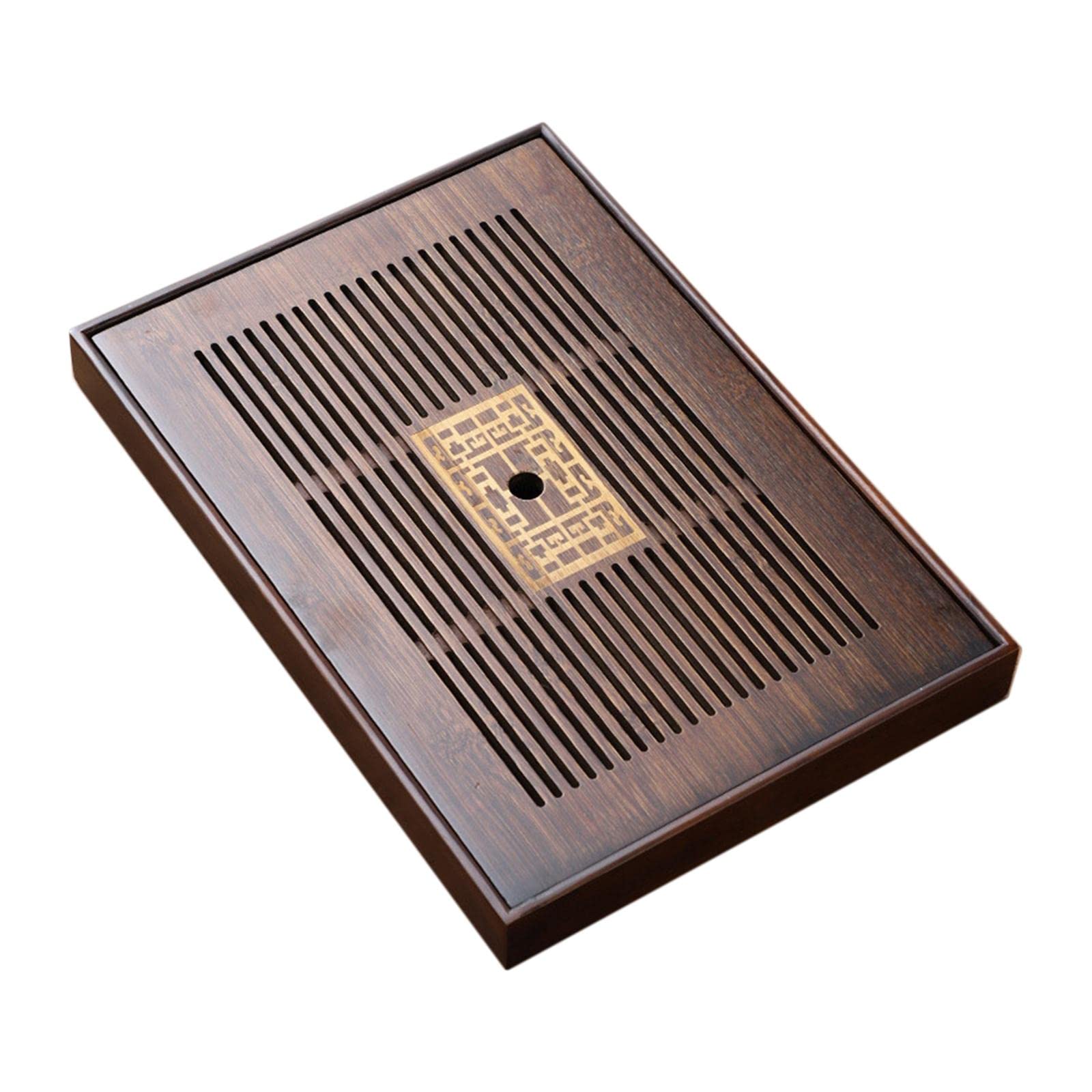 Chinese Bamboo Tea Tray Tea Set Accessory for Teahouse Household Large