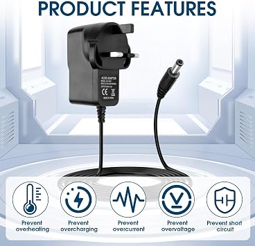 1PC 6V 1A Charger Power Supply Adapter with 5.5mmx2.5mm Plug AC/DC Adapter