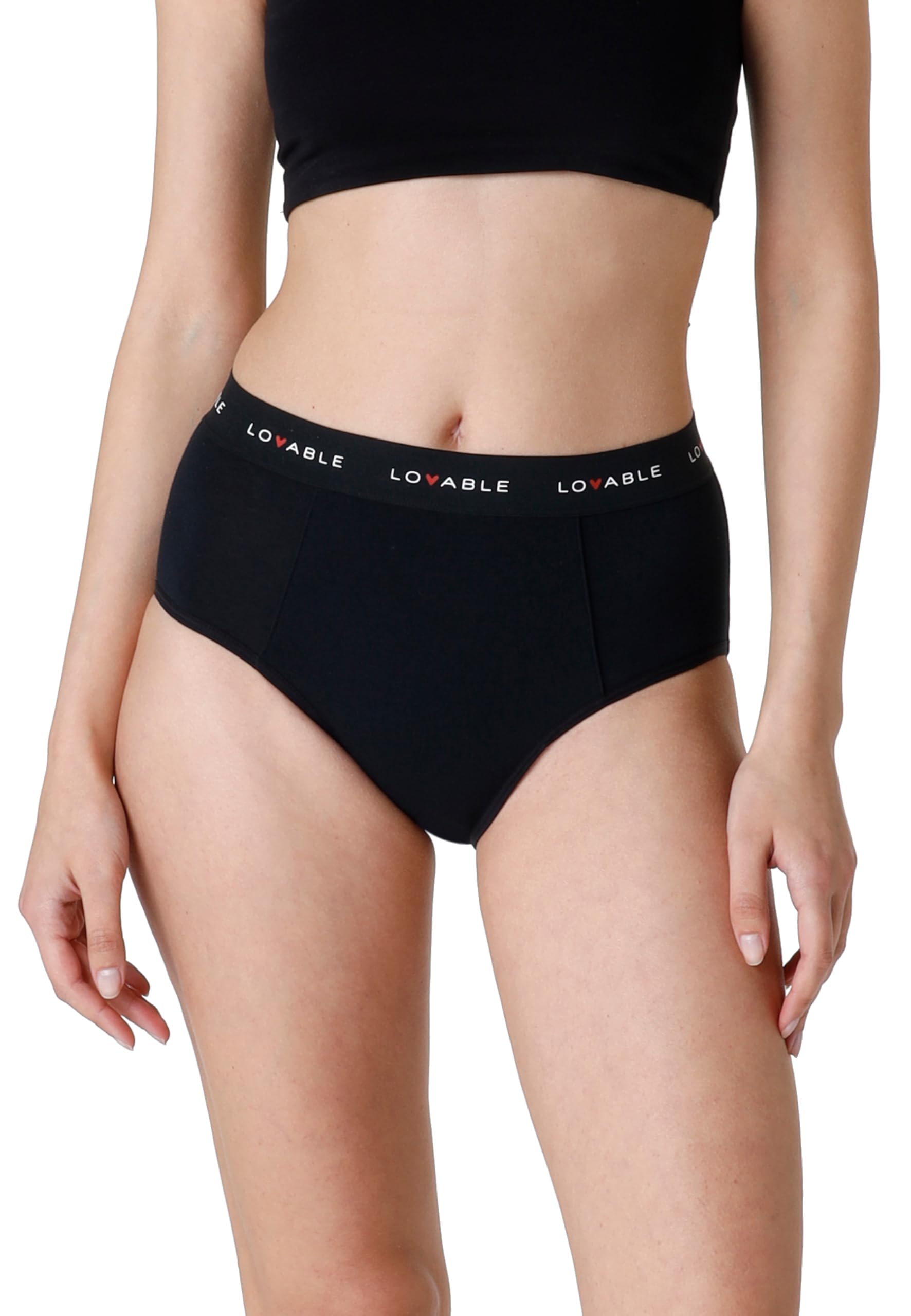 LOVABLE Slip Alto da Ciclo Mestruale Flusso Abbondante Period Panties Donna