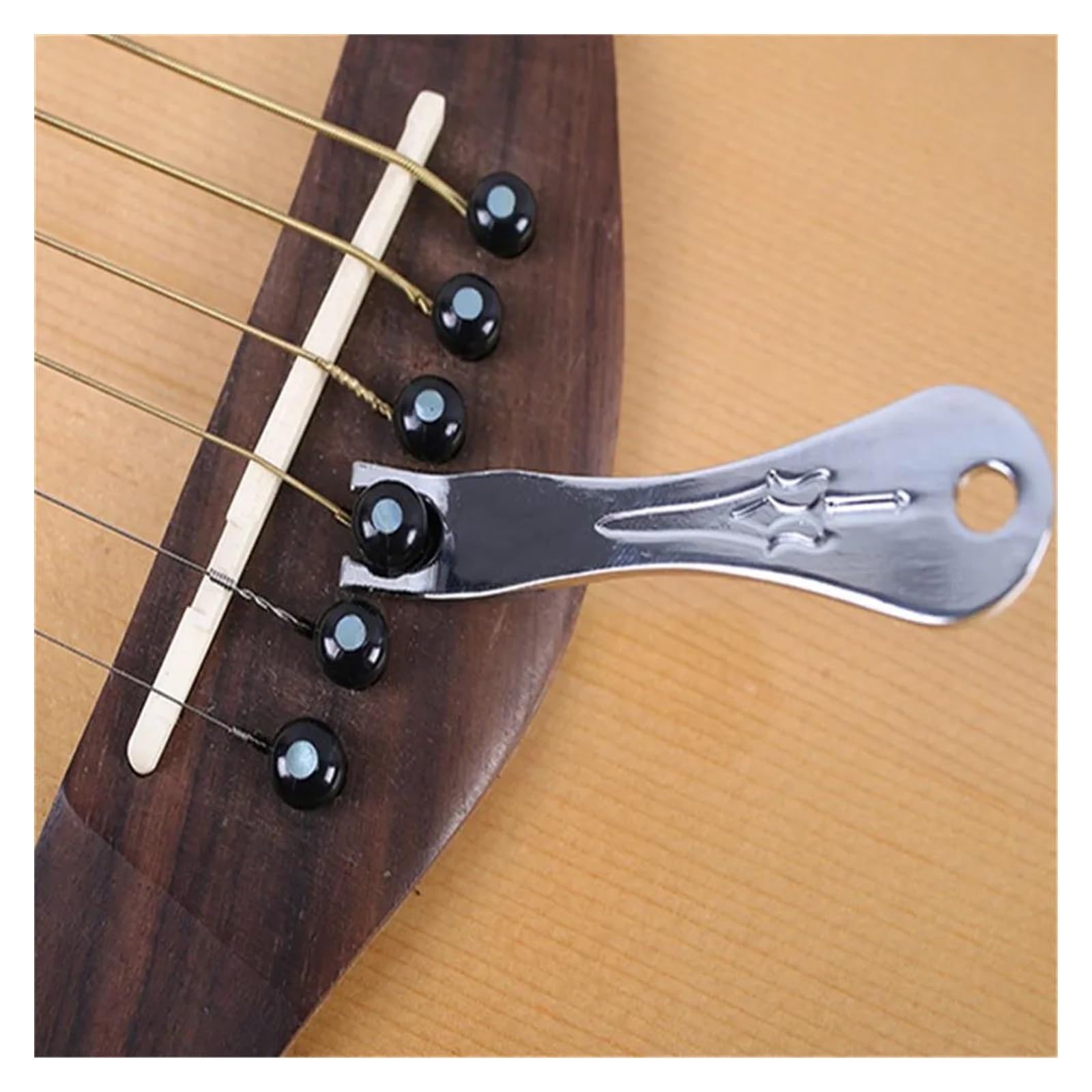 Kit De Herramientas Para Guitarra – Incluye Puente, Clavijas Y Extractor, Ideal Para Mantenimiento Y Reparación