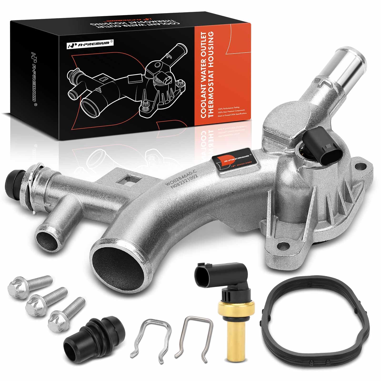 A-Premium Upgraded Aluminum Coolant Housing