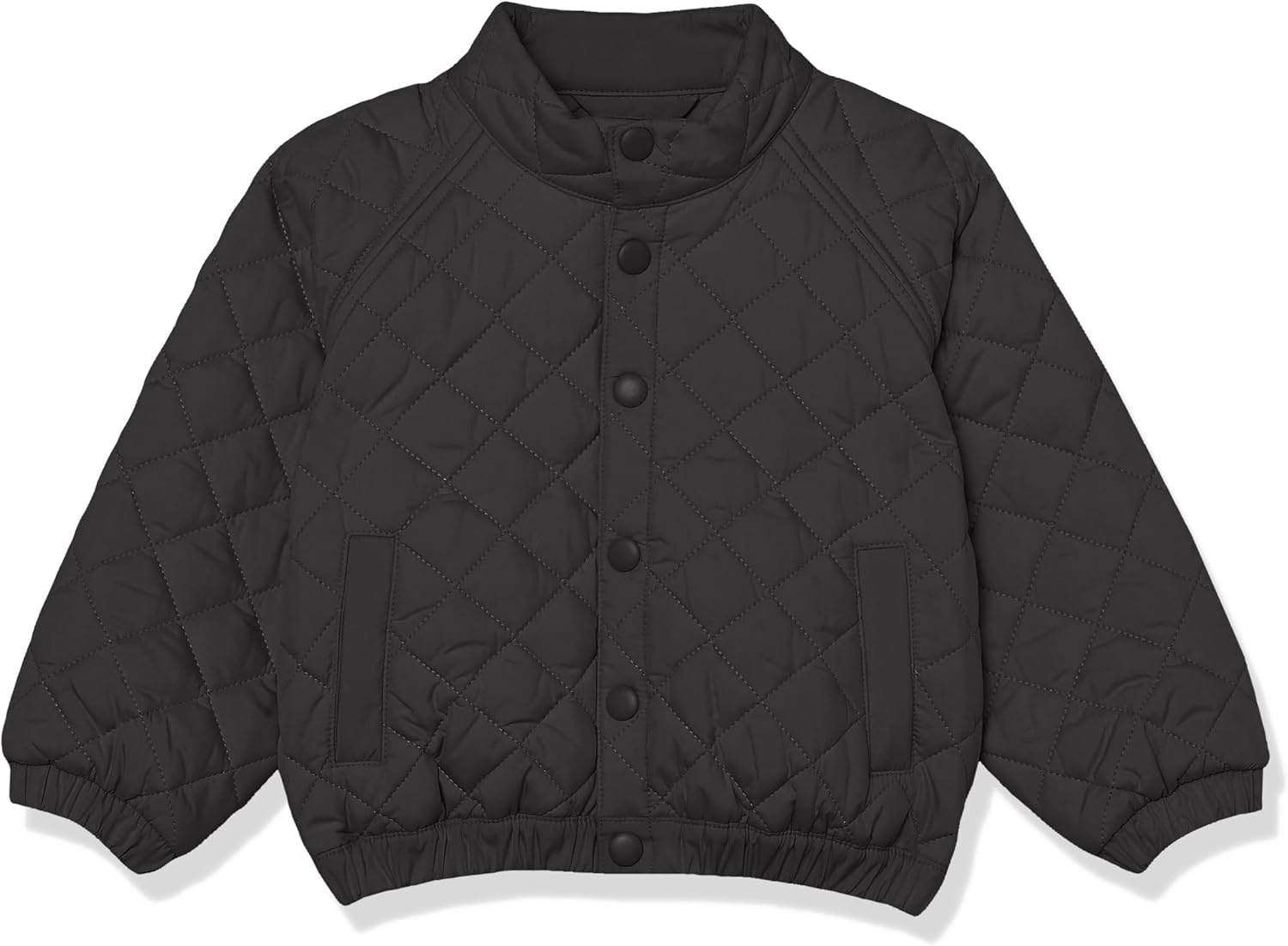 Amazon Essentials Unisex Kids and Toddlers' Lightweight Puffer Jacket (Previously Amazon Aware) — Medium, Black
